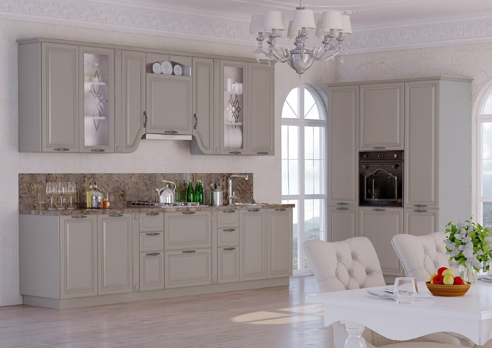 Кухня модульная Палермо (имбирь структурный) 