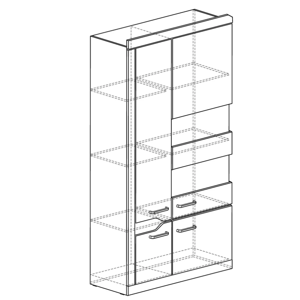 Шкаф многоцелевой 100 Ронда №306 