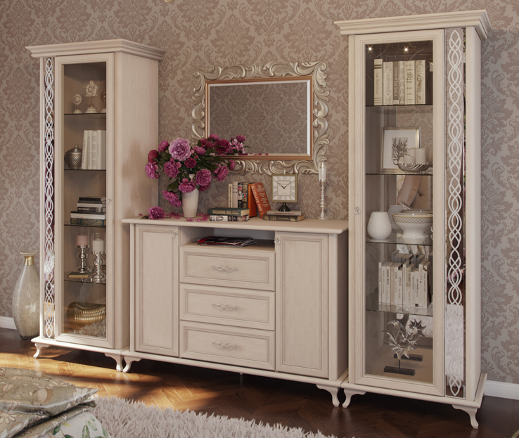 Пенал-витрина Скарлетт М01  