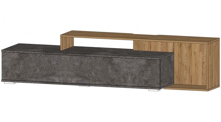 Тумба ТВ-05 Даллас, Цемент темный/дуб вотан 