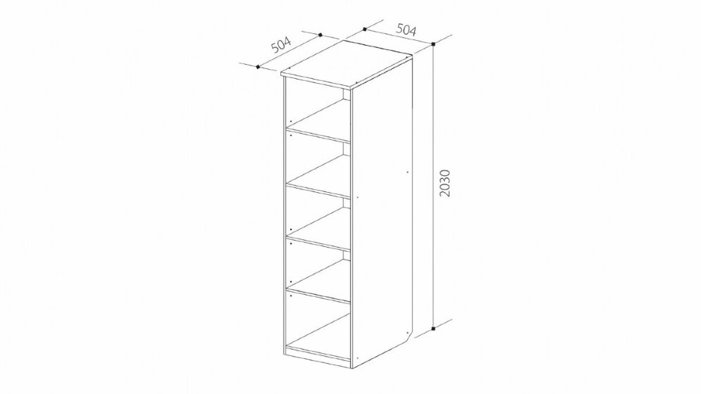 Шкаф-пенал Юниор-7 (Прованс) 