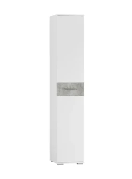 Пенал Бьянка, Белый/Бетон светлый