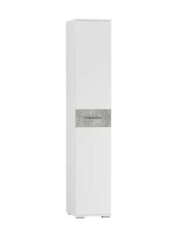 Пенал Бьянка, Белый/Бетон светлый 