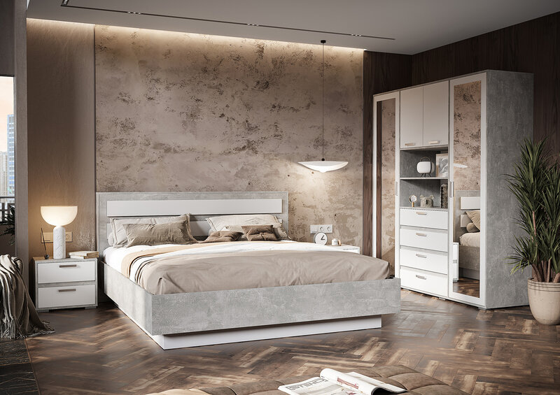 Шкаф с зеркалом Денвер ШК-02 