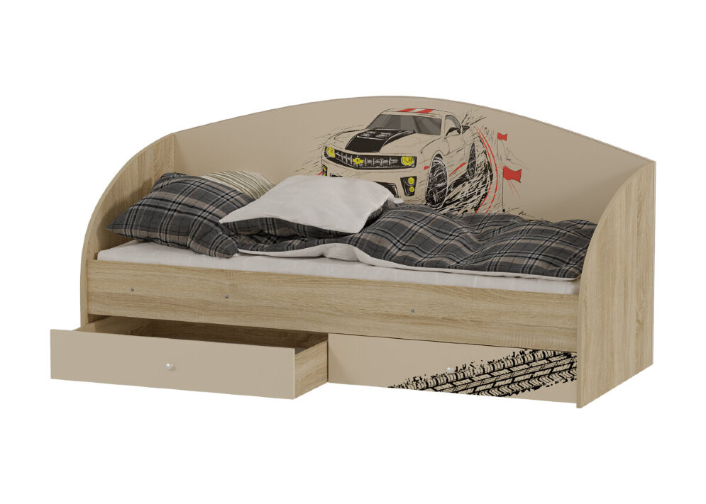 Кровать Форсаж, сонома 