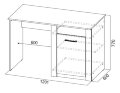 Письменный стол Гамма 20 (серия 4) 