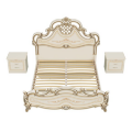 Кровать шелкография СГ-10Ш Грация, Слоновая кость ​ 