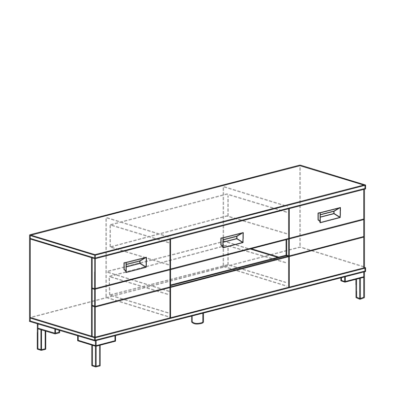 Тумба ТВ 212 (серия 3) 