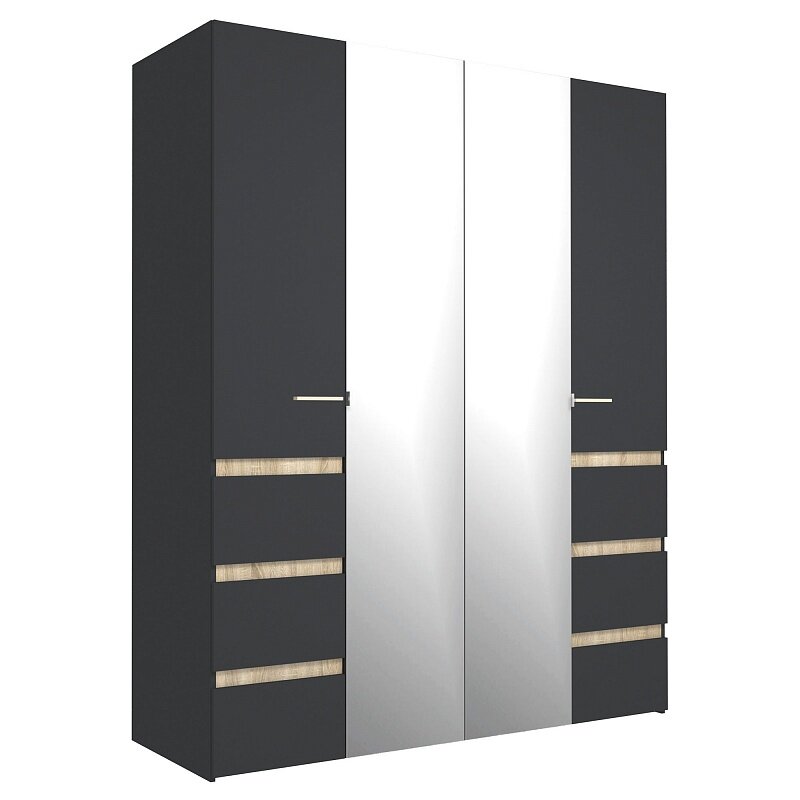Шкаф 4-дверный 8 Анона, Антрацит 