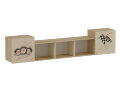 Полка навесная ДМ Форсаж, сонома 