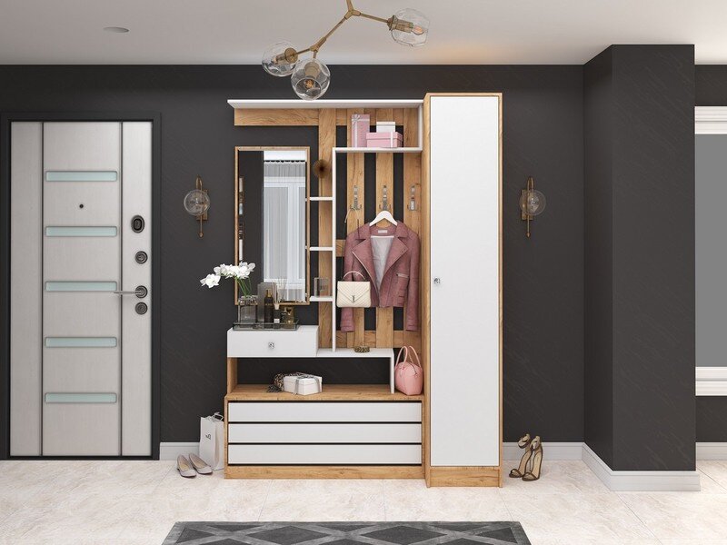 Обувница Ямайка ЯПТ-1, крафт золотой / белый  