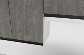 Кухонный гарнитур Ноктюрн мега прайм, 150х270 см