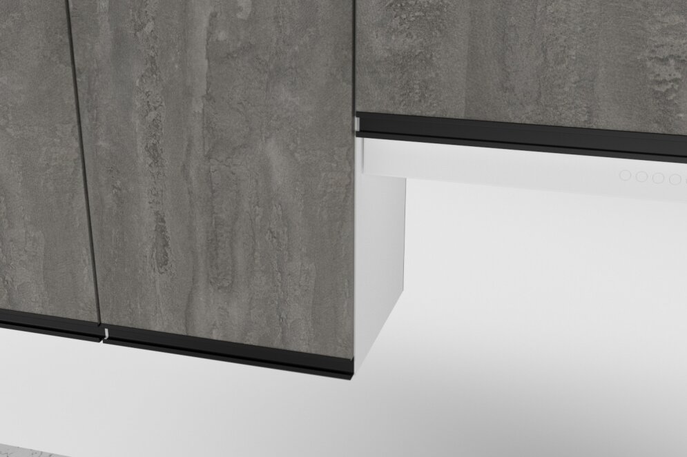 Кухонный гарнитур Ноктюрн мега прайм, 150х270 см 