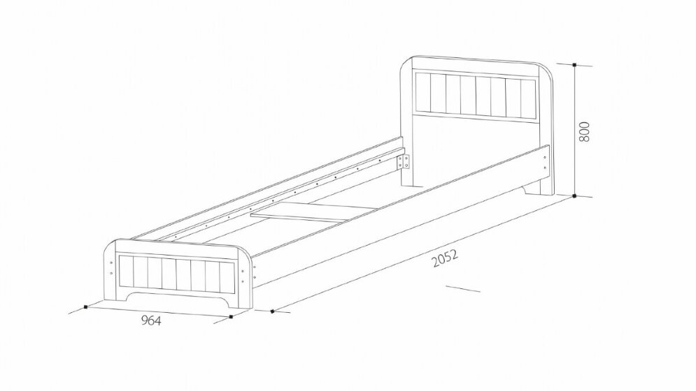 Кровать Юниор-7 (Прованс) 
