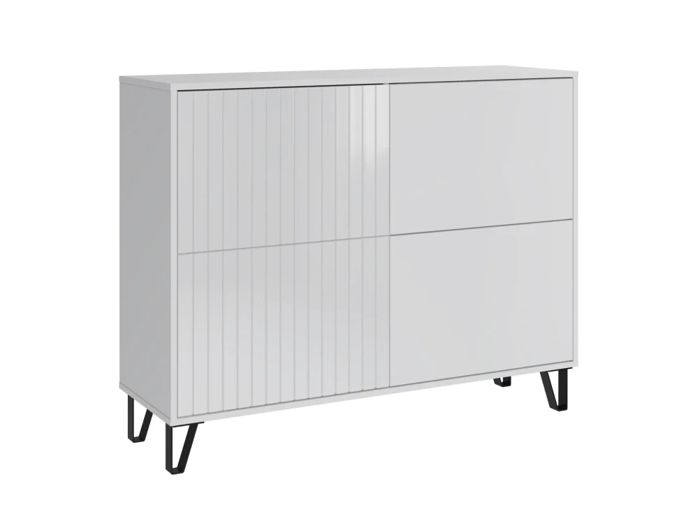 Комод Ливерпуль, белый/белый глянец 