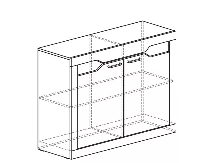 Тумба многоцелевая 115 Ронда №308 