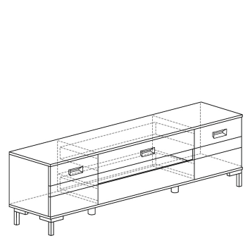 Тумба ТВ 213 (серия 3)