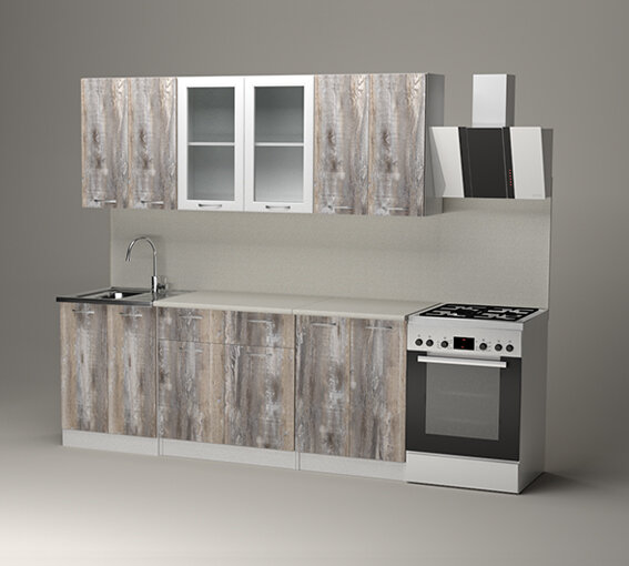 Кухонный гарнитур Арина ультра, 200 см 