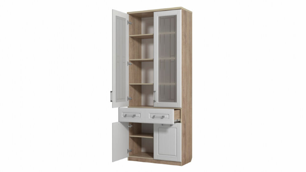 Шкаф 2-х дверный со стеклом Юниор-7 