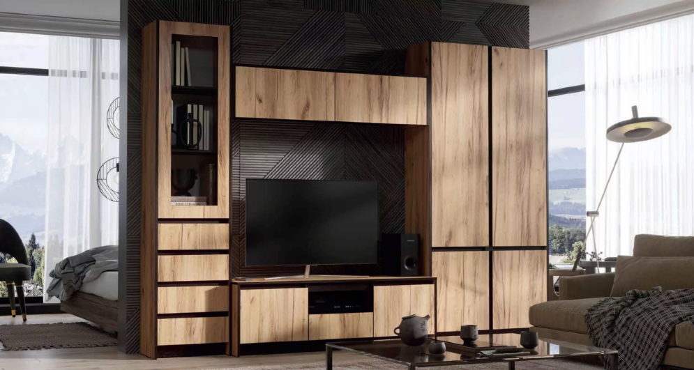 Комод 3 ящика Бостон, дуб Вотан 