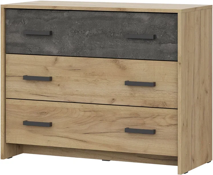 Комод 3 ящика МСП 1, дуб золотой 