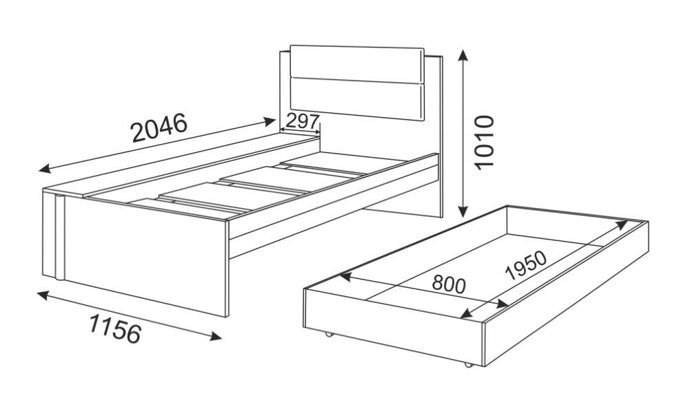 Кровать Walker (Волкер) М14 
