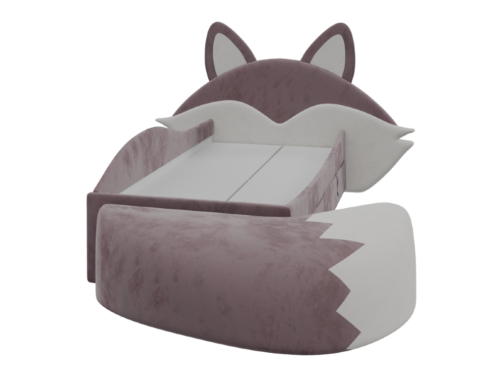 Кровать с 2 ящиками в мягкой обивке Фокс (Лиса)  ПМ-332.18 исп.2