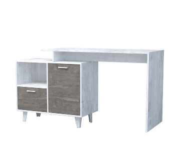 Стол письменный 1 дверь и 1 ящик на ножках Ст-2 ЭГО, бетон/камень