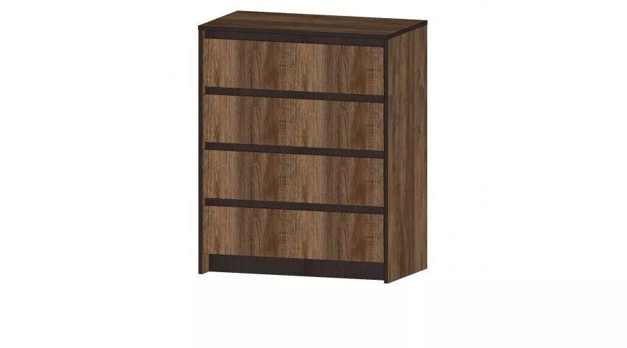 Комод 4 ящика Бостон, дуб Вотан 