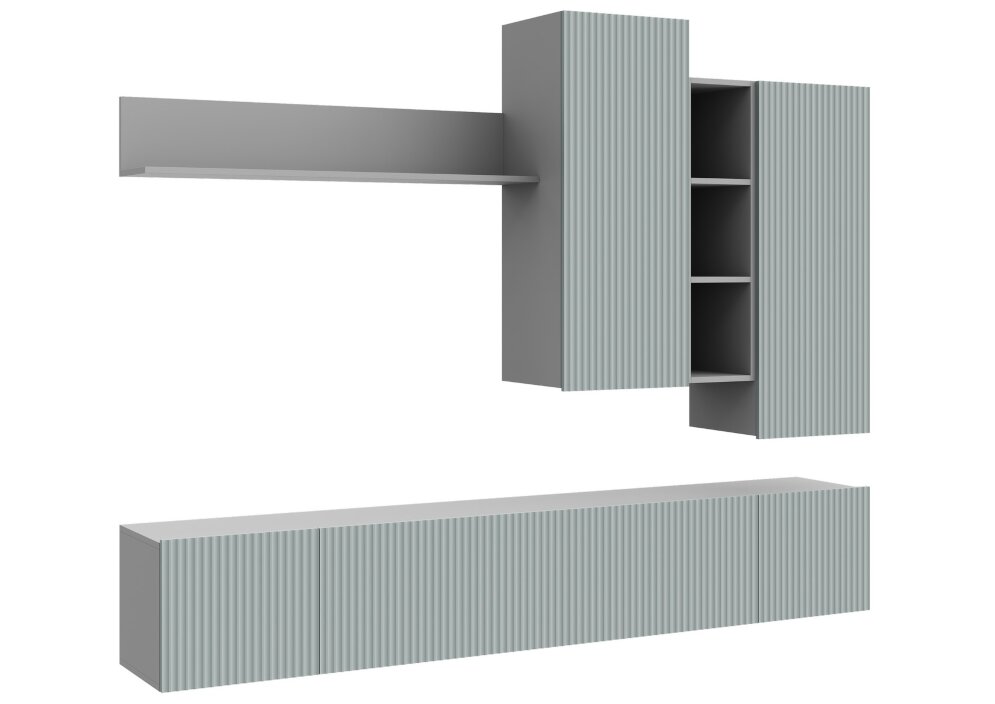 Стенка Сканди, серый 