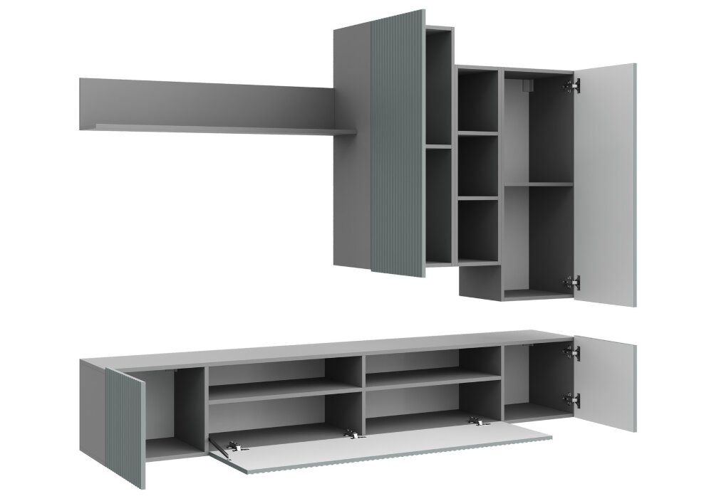 Стенка Сканди, серый 