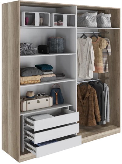 Шкаф четырехстворчатый Доминго c зеркалом 