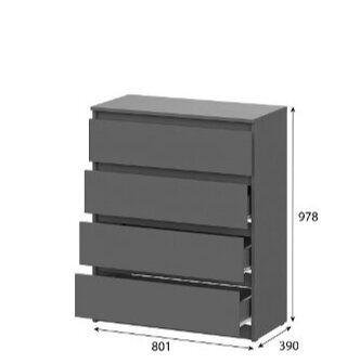 Комод 4 ящика Денвер 