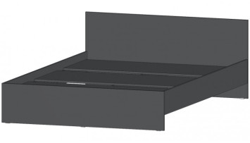Кровать двуспальная Элегант, Графит