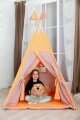 Детский вигвам игровой, розовый горох 