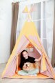 Детский вигвам игровой, розовый горох 
