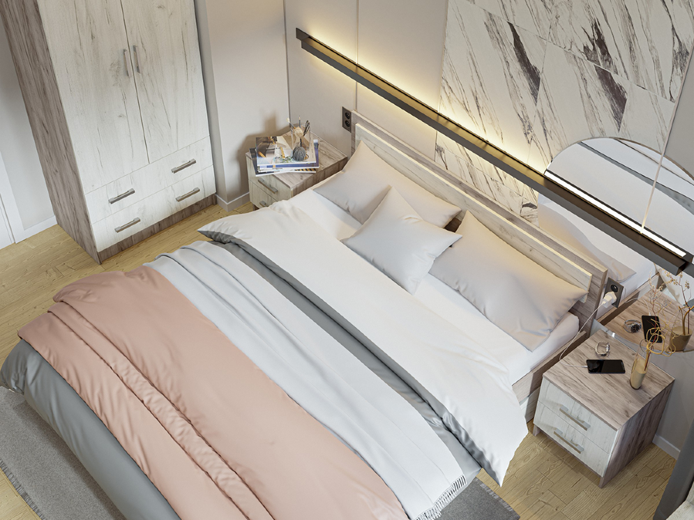 Шкаф 2х створчатый Гармония ШК-603М, Крафт 