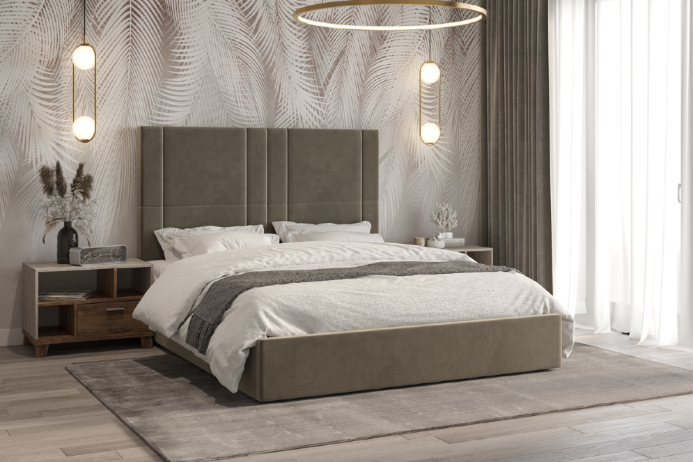 Кровать Клео, светло-серый 