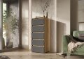 Комод КМ-03 (5 ящиков) Хелен, Графит 