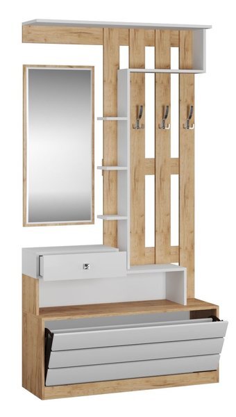 Центральная секция Ямайка, крафт золотой / белый  