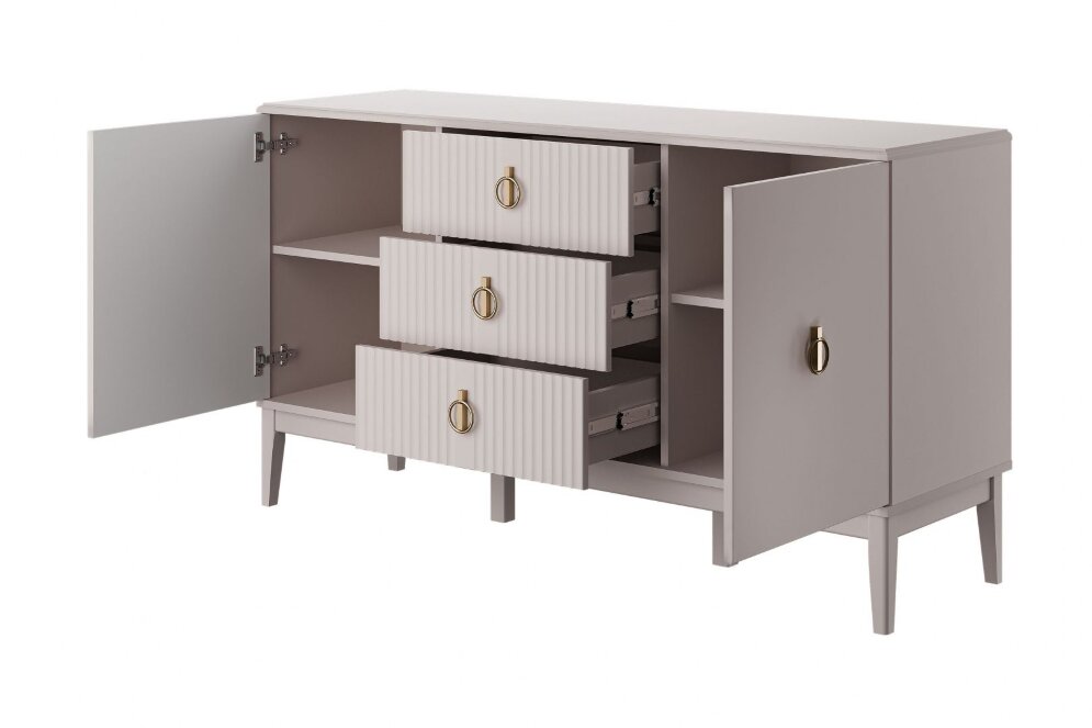 Комод 2 двери, 3 ящика Фарго, Льняной 