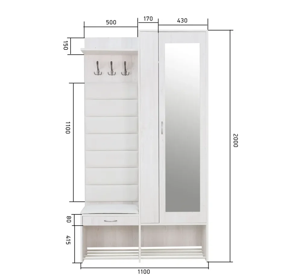 Прихожая Ольга Милк 4 