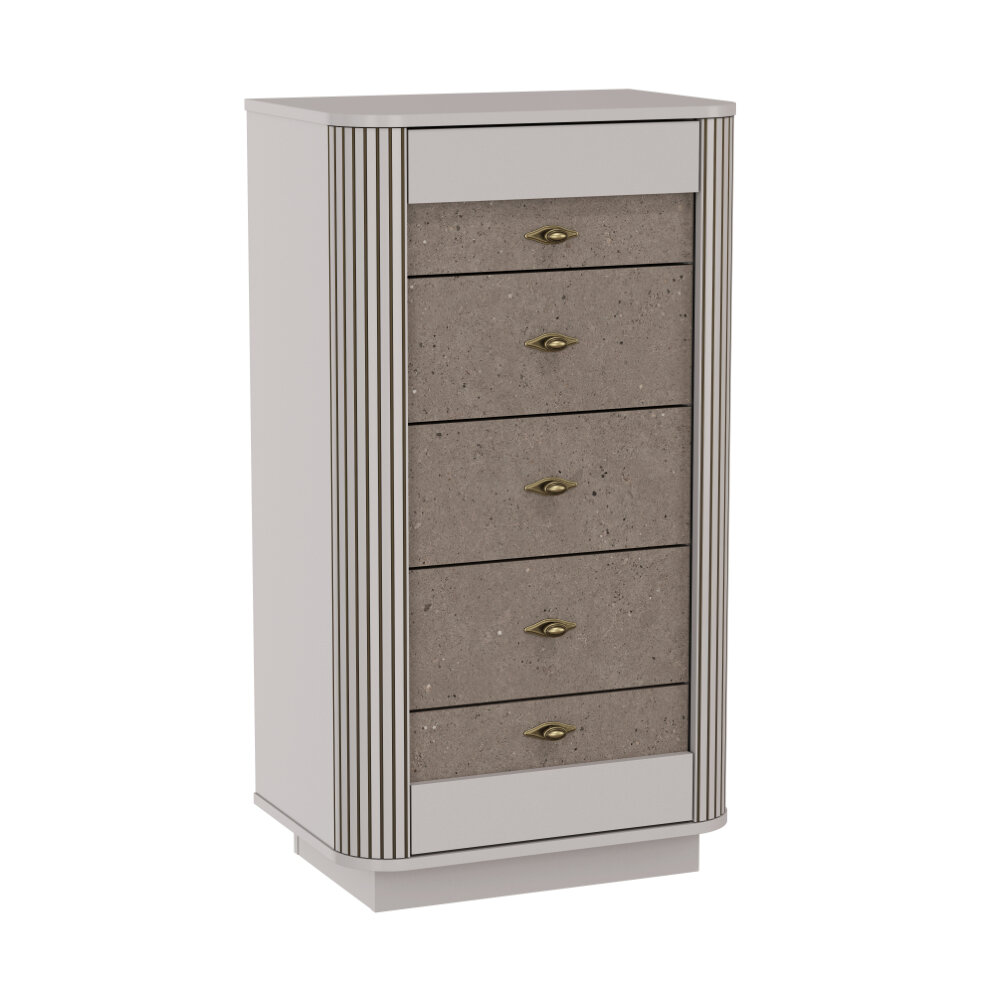 Комод 5 ящиков Фантазия, Кашемир патина 