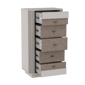 Комод 5 ящиков Фантазия, Кашемир патина