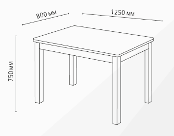 Стол обеденный  Классик, опора МТ2