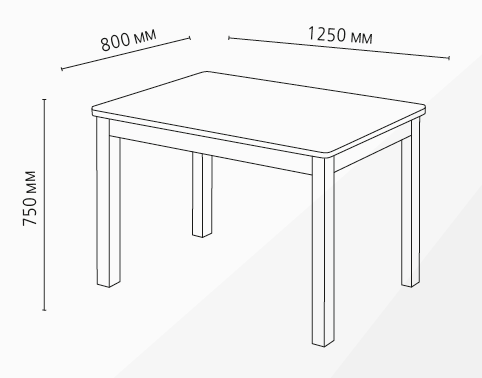 Стол обеденный  Классик, опора МТ2 