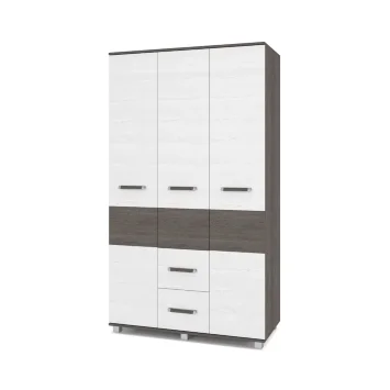 Шкаф трехстворчатый с ящиками В34 Виора, Ясень Анкор