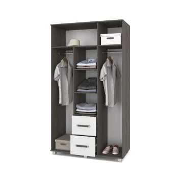 Шкаф трехстворчатый с ящиками В34 Виора, Ясень Анкор