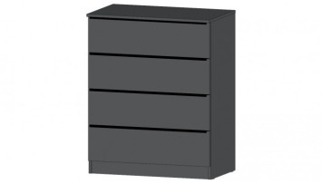 Комод Элегант 4 ящика, Графит