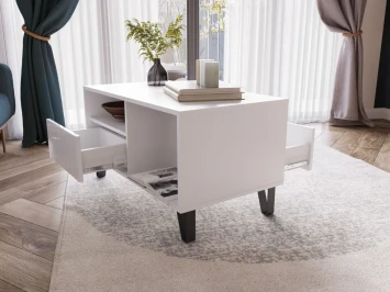 Модульная гостиная Ливерпуль, белый/белый глянец